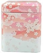 Uplifted Finds Vintage Square Iron Tea Tin Container pink