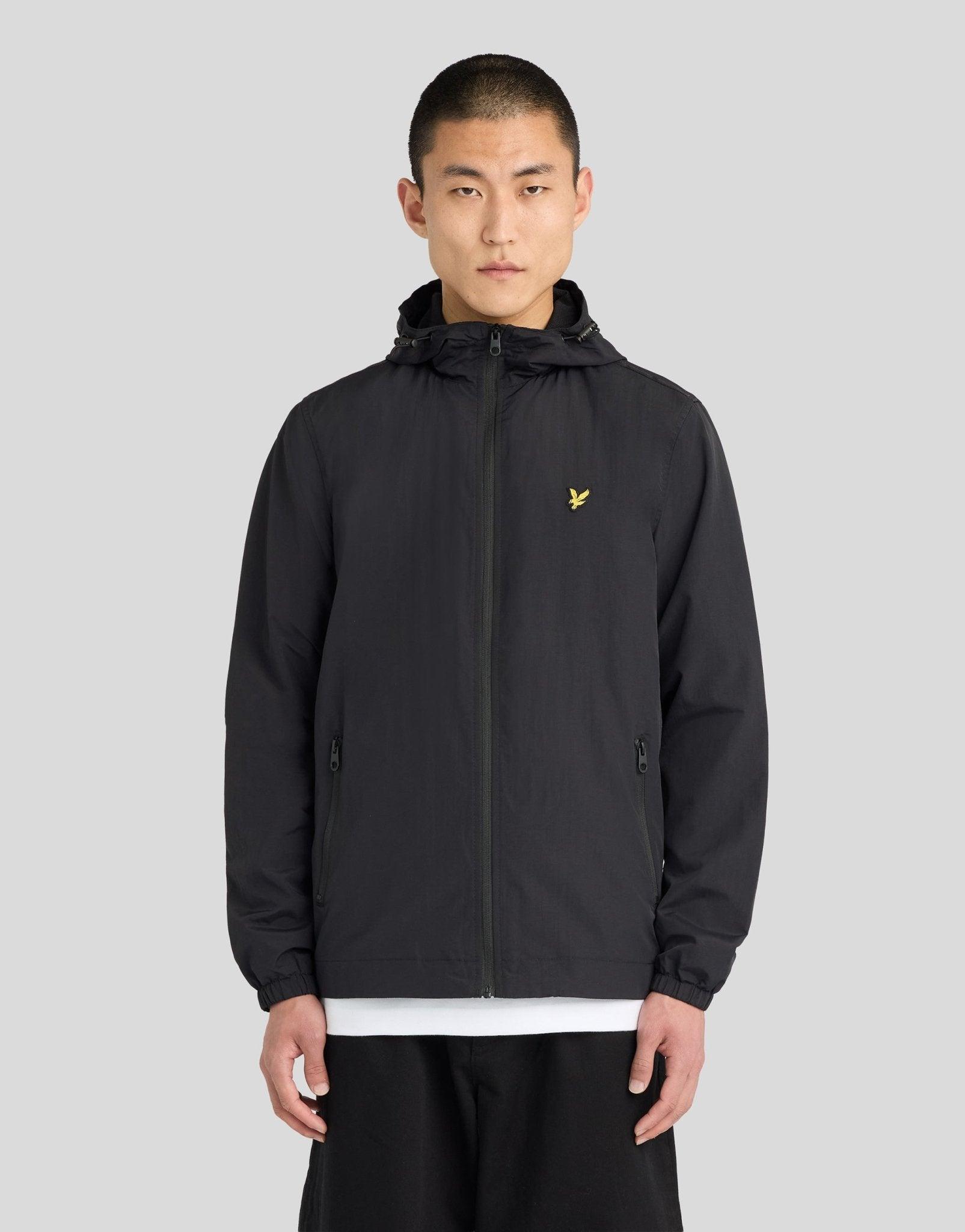 Taped Zip Through Kapuzenjacke