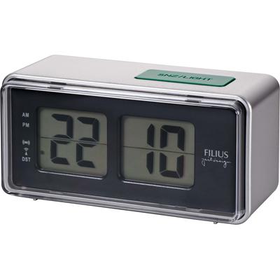 Funkwecker FILIUS ZEITDESIGN "0530-19", silber (silberfarben), Wecker, Funkwecker
