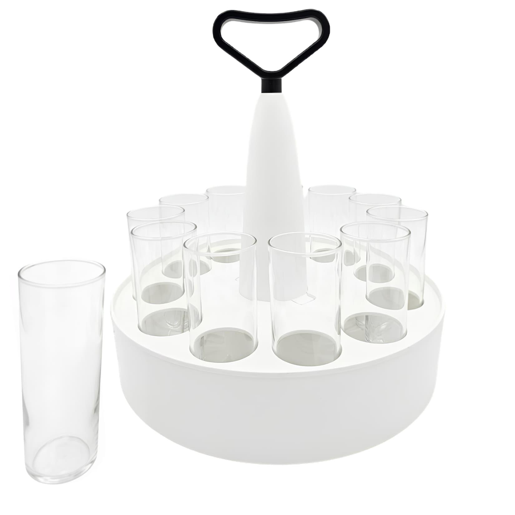 LUXENTU Kölschkranz-Set mit Gläsern Stange 0,2 l 12er Set
