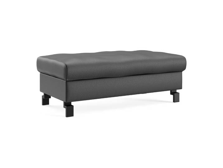 Hocker Classica Plus-8011, Johann Jakob, kat. d, life line schwarz, Leder