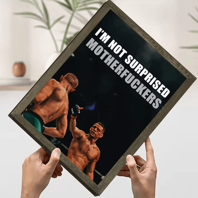 Uplift Curations Custom Nate Diaz Poster Canvas Wall Art UFC Fighter Decor For Living Room & Gym (Unframed Modern Print) 2 23.6x15.7in(60x40cm)