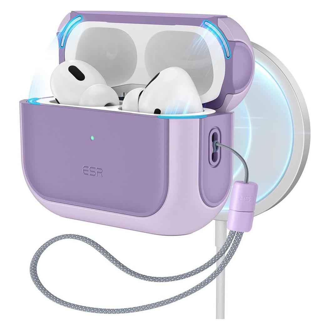 ESR ORBIT HALOLOCK MAGSAFE Apple AIRPODS PRO 1 / 2 LAVENDER (Kopfhörer Hülle) (22325-0)
