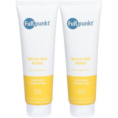 Fusspunkt Milch und Honig Creme 2x 2x125 ml