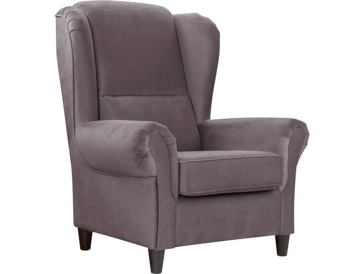 Mid.you Ohrensessel, Dunkelgrau, Holz, 94x112x92 cm, Made in EU, Wohnzimmer, Sessel, Ohrensessel