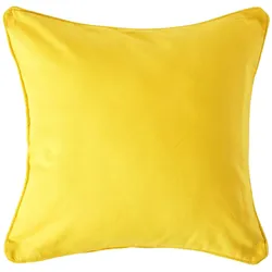 KISSENHÜLLE gelb 60/60 cm, 100% Baumwolle