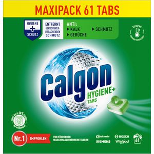 Calgon Wasserenthärter Hygiene+, für Waschmaschine, Tabs, antibakteriell, gegen Kalk, Schmutz & Gerüche, 61 WL