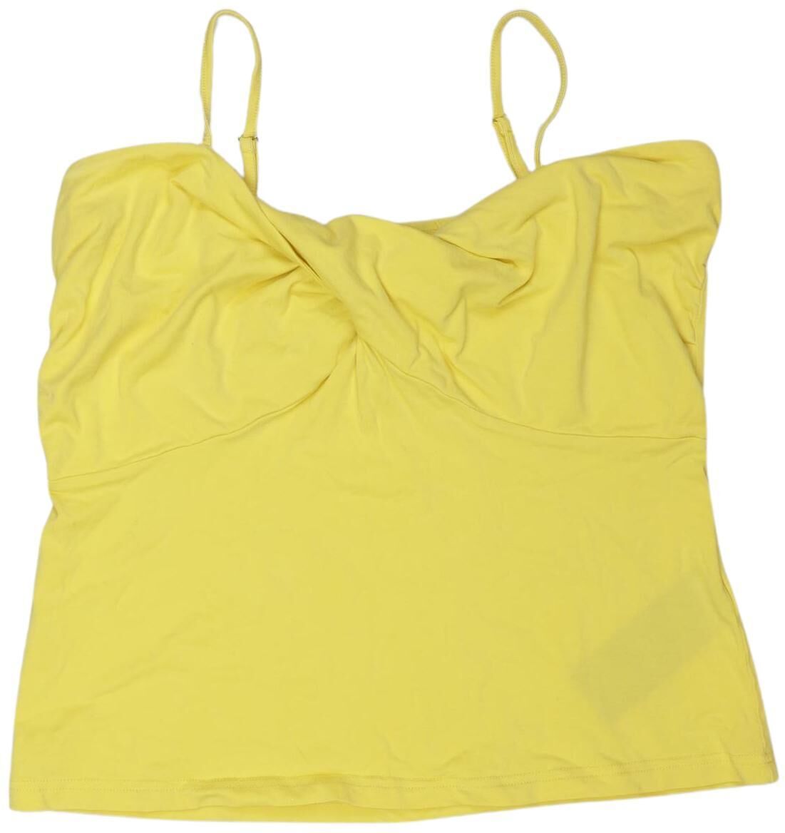 Banned Damen Top, Gelb, Gr. XL, Baumwolle - Second Hand