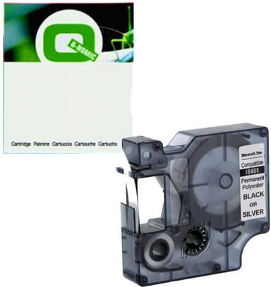Q-Nomic 18485 (S0718170) IND RHINO poliéster negro sobre metalizado 9mm