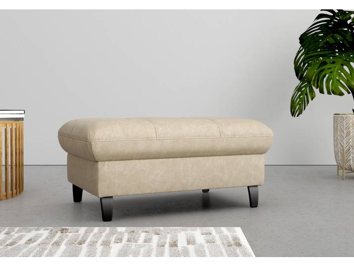 Stauraumhocker SIT & MORE Maggiore , beige, B:102cm H:48cm T:67cm, 100% Polyester, Hocker, Stauraumhocker, mit Stauraum