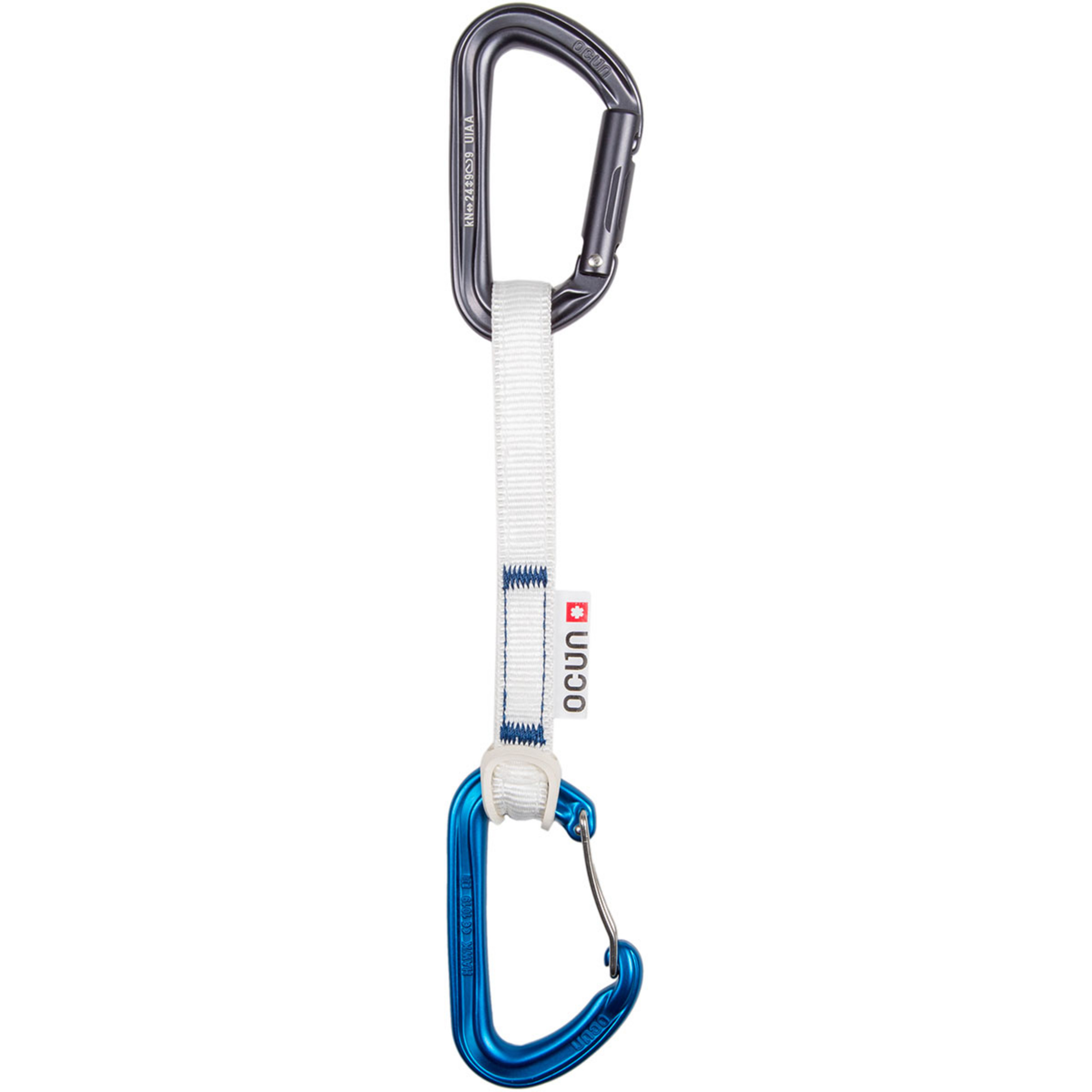Ocun Hawk QD Combi DYN 15mm Expressset Express-Sets blau Größe 15CM Alpinklettern | Eisklettern | Sportklettern