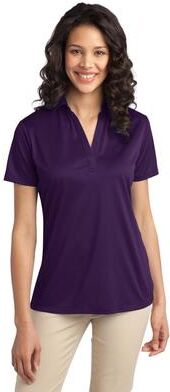 Port Authority L540 Women's Silk Touch Performance Polo Shirt in Bright Purple size 4XL   Polyester