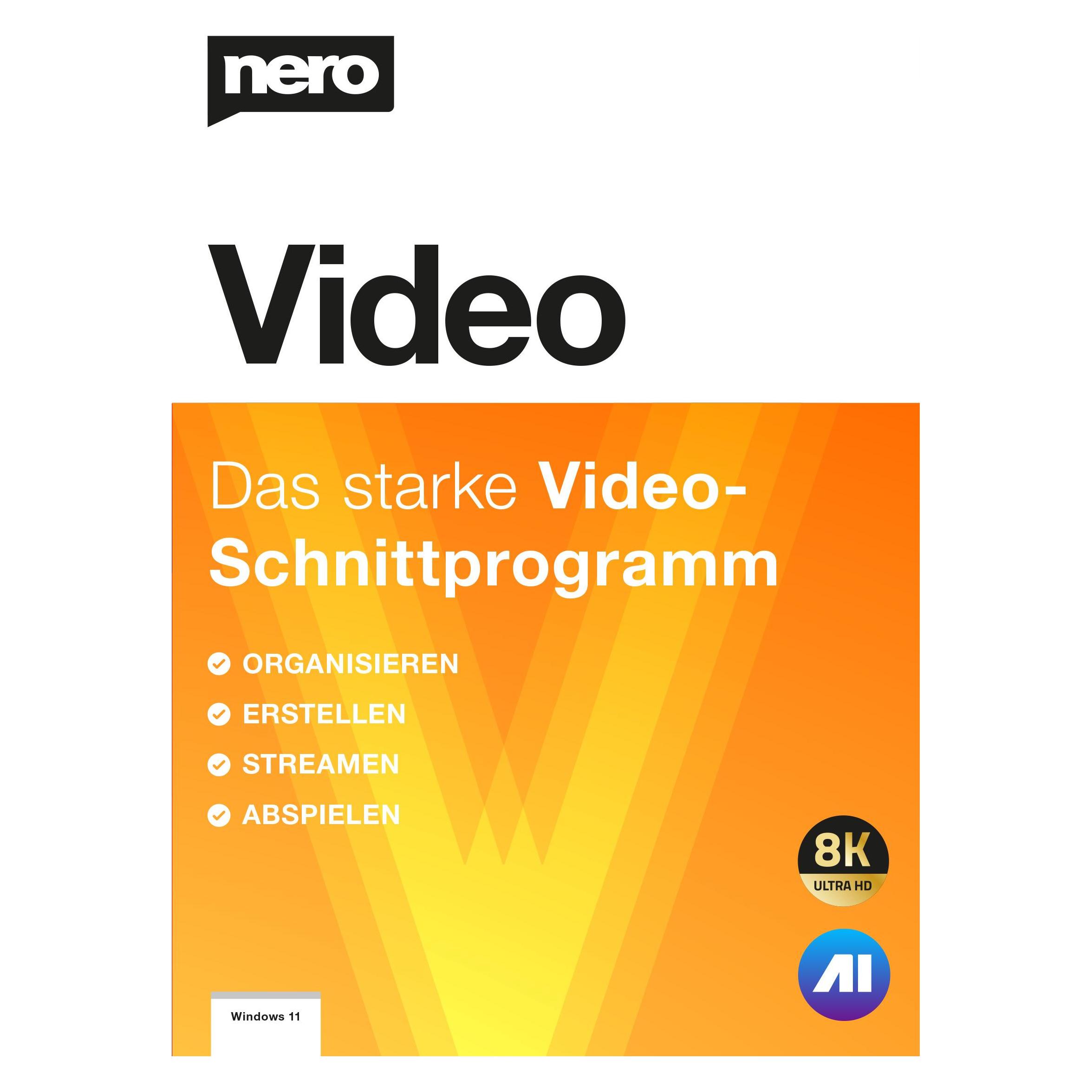 Nero Video (1 User, 1 Geräte/User, unbegrenzt) (EMEA-11500010/1445)