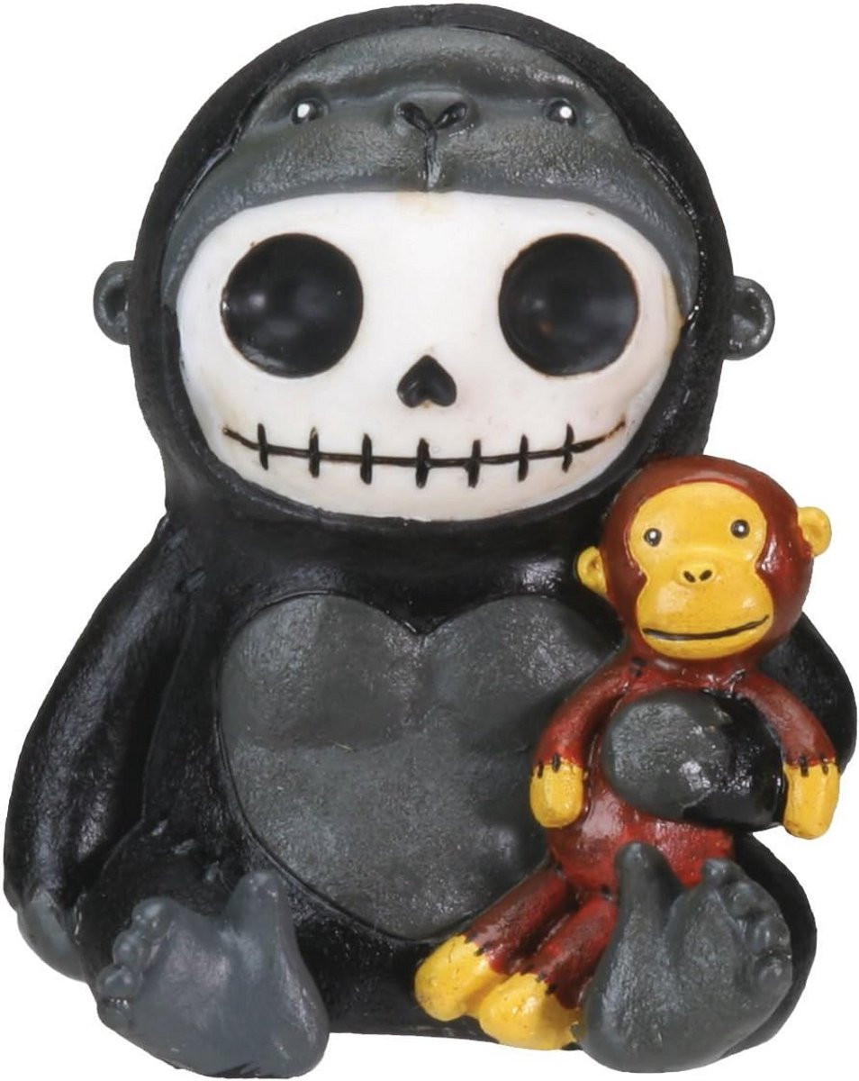 Gothic Gorilla Beeldje - Gedetailleerde Collectible Figuur voor Volwassenen