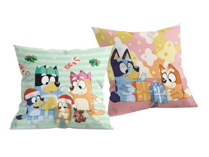 Bluey sierkussen Kerst Familie 40 x 40 cm - polyester