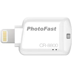 PhotoFast CR8800 iOS MicroSD CardReader, Weiteres Smartphone Zubehör, Weiss