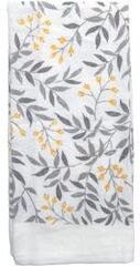 IH Casa Decor Hand Towel Gray Leaves - Set of 6