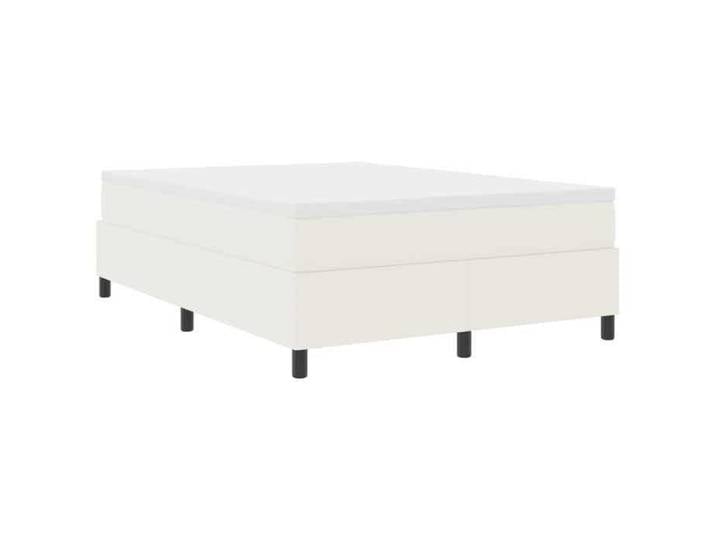 SALALIS - Cadre de lit plateforme Crème 160 x 200 cm tissu