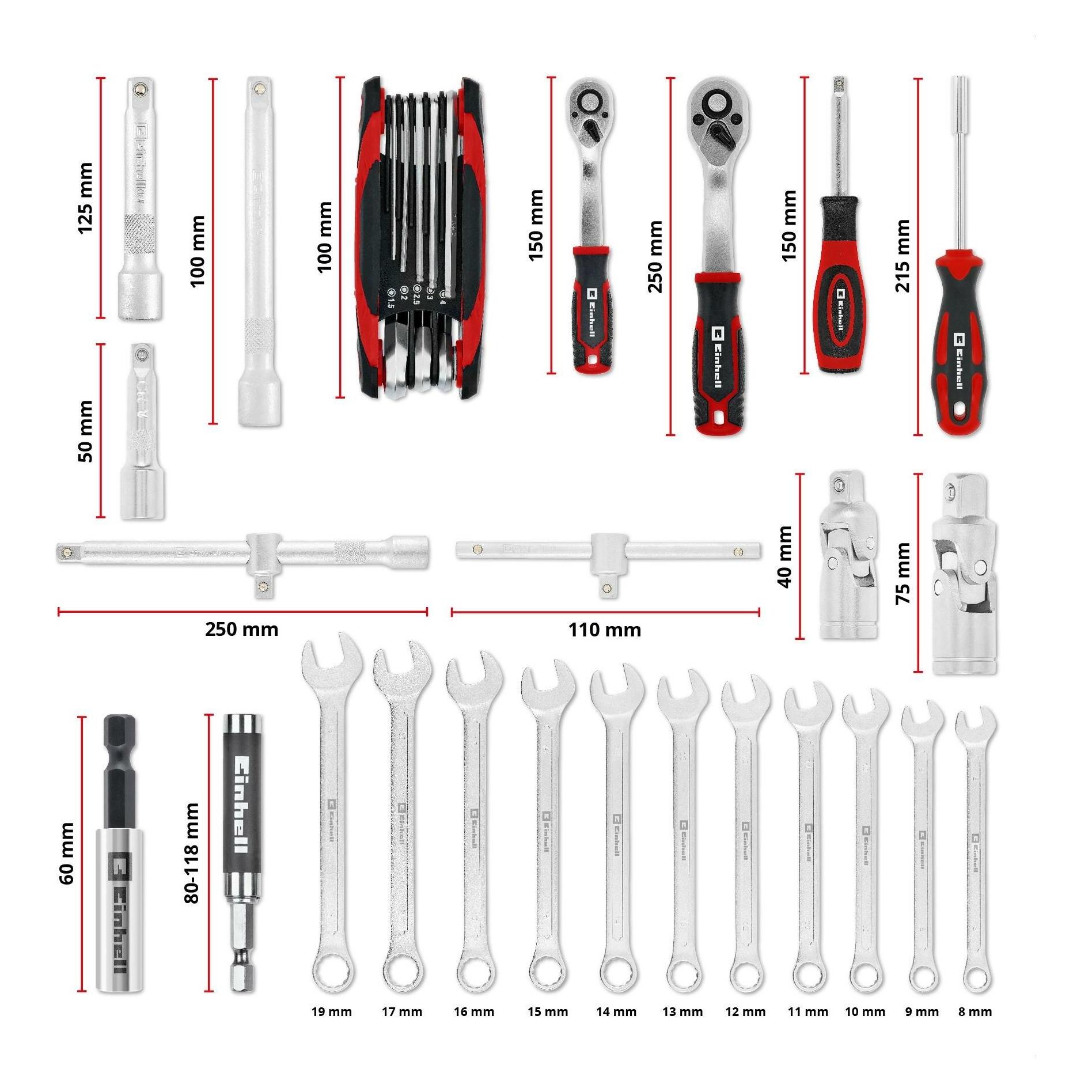 Einhell Werkzeugkoffer 201-tlg. (201 Teile) (370513)