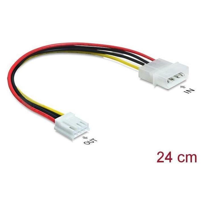 Delock 4 Pin - 4 Pin (22 cm, 4 pin Floppy, 4 pin Molex) (83184)