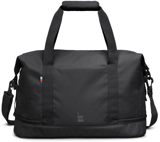 Weekendsporttasche | Große Reisetasche 36 Liter | Wasserabweisende Sporttasche (schwarz)