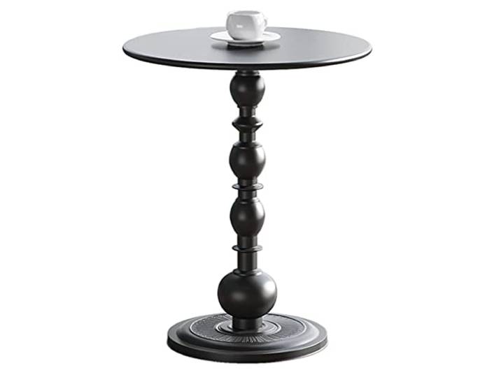 ROHCGHC Beistelltisch, Moderner Couchtisch oder runder Akzenttisch aus der Mitte des(/Black)