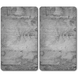 KESPER Multi-Glasschneideplatte, 2er Pack, Motiv: Beton