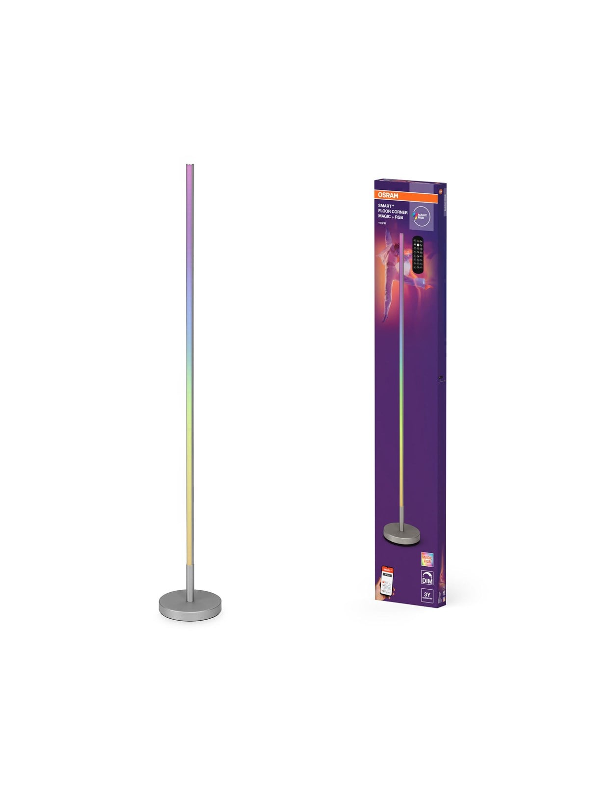 Osram SMART+ Floor Corner lm 11.5W/RGB 1400mm silver WiFi