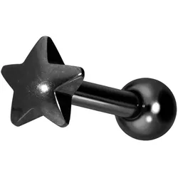 Titan Ohrpiercing mit Innengewinde STERN