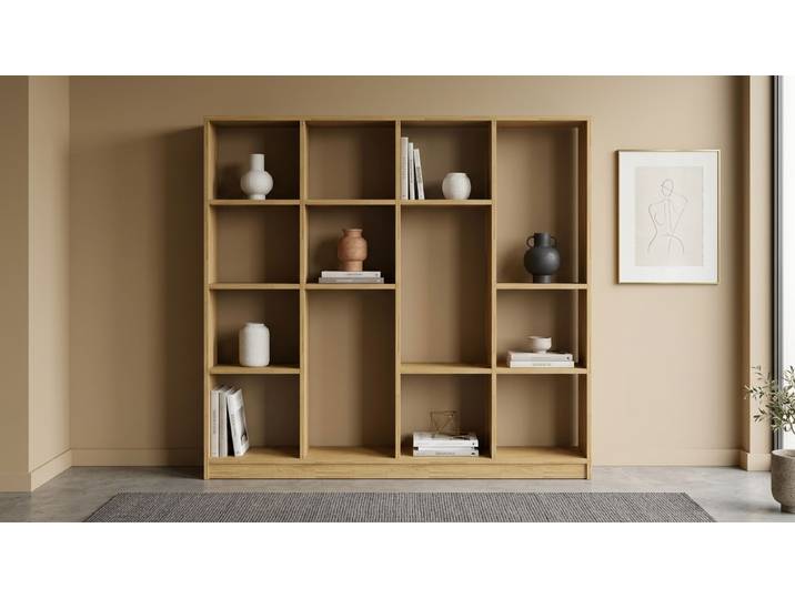 Bibliothèque moderne sur mesure Pickawood Chêne Naturel huilé