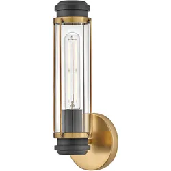 Elstead Lighting Masthead Wandleuchte 1-flammig Messing antik Schwarz IP44