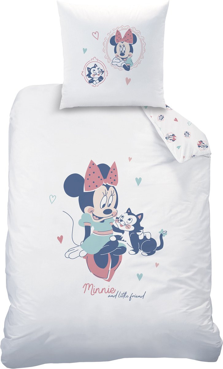 Disney Minnie Mouse Little Friend Dekbedovertrek - Eenpersoons - 140 x 200 cm - Katoen