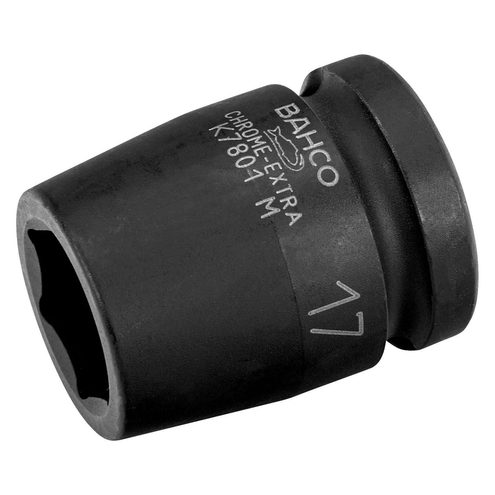 Bahco 1/2" Kraft-Steckschlüssel-Einsatz, Sechskant, 13 mm, phosphatiert (13 mm) (K7801M-13)