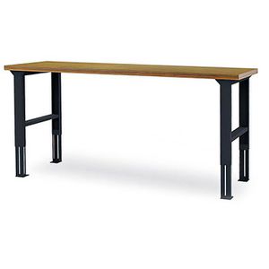 Simplaflex Arbeitstisch höhenverstellbar, 200 x 76-106 x 60cm, Holz, für Werkstatt
