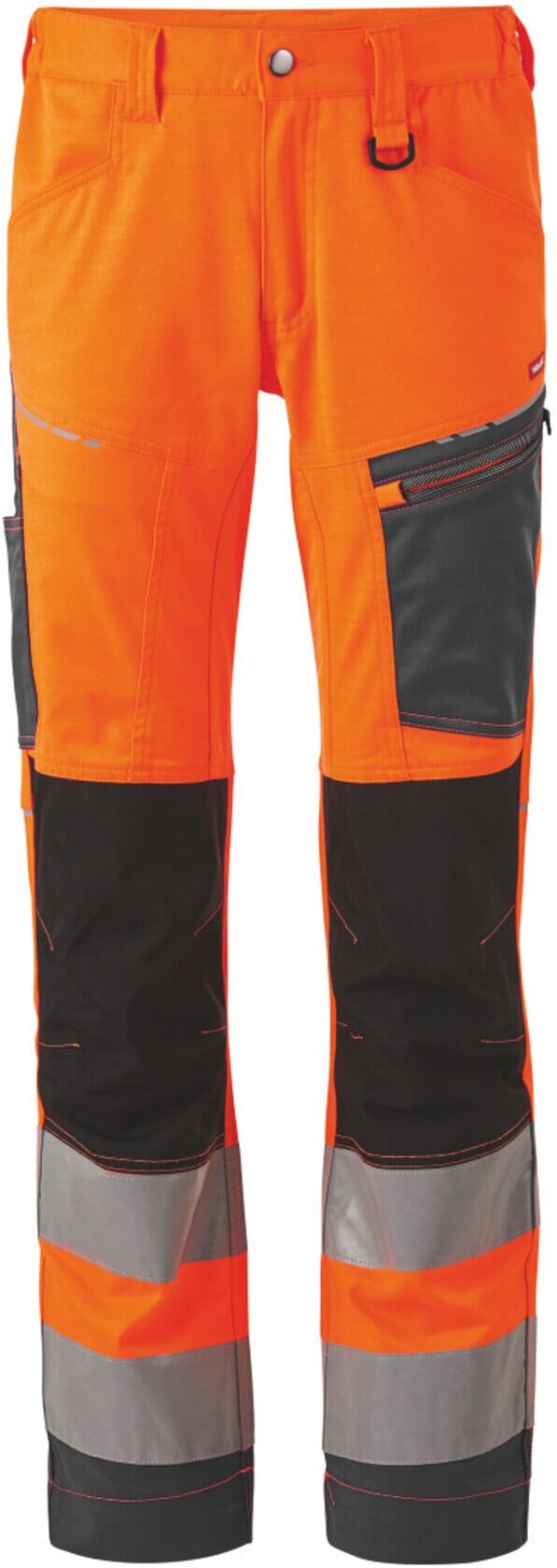 Holex Warnschutz-Bundhose, orange / grau, Konfektionsgröße 64 (091651 64)