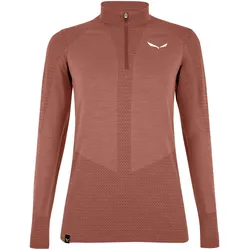 Salewa, Damen, Funktionsshirt, Zebru Responsive Half-Zip T-Shirt (XS), Rot, XS