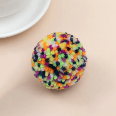 Inspire Curations YarnBounce Interactive Cat Ball Toy colourful