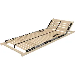 LATTENROST 7-Zonen ErgoFlex 80x200 cm – Lattenrost mit verstellbarem Kopfteil und einstellbarer Härte