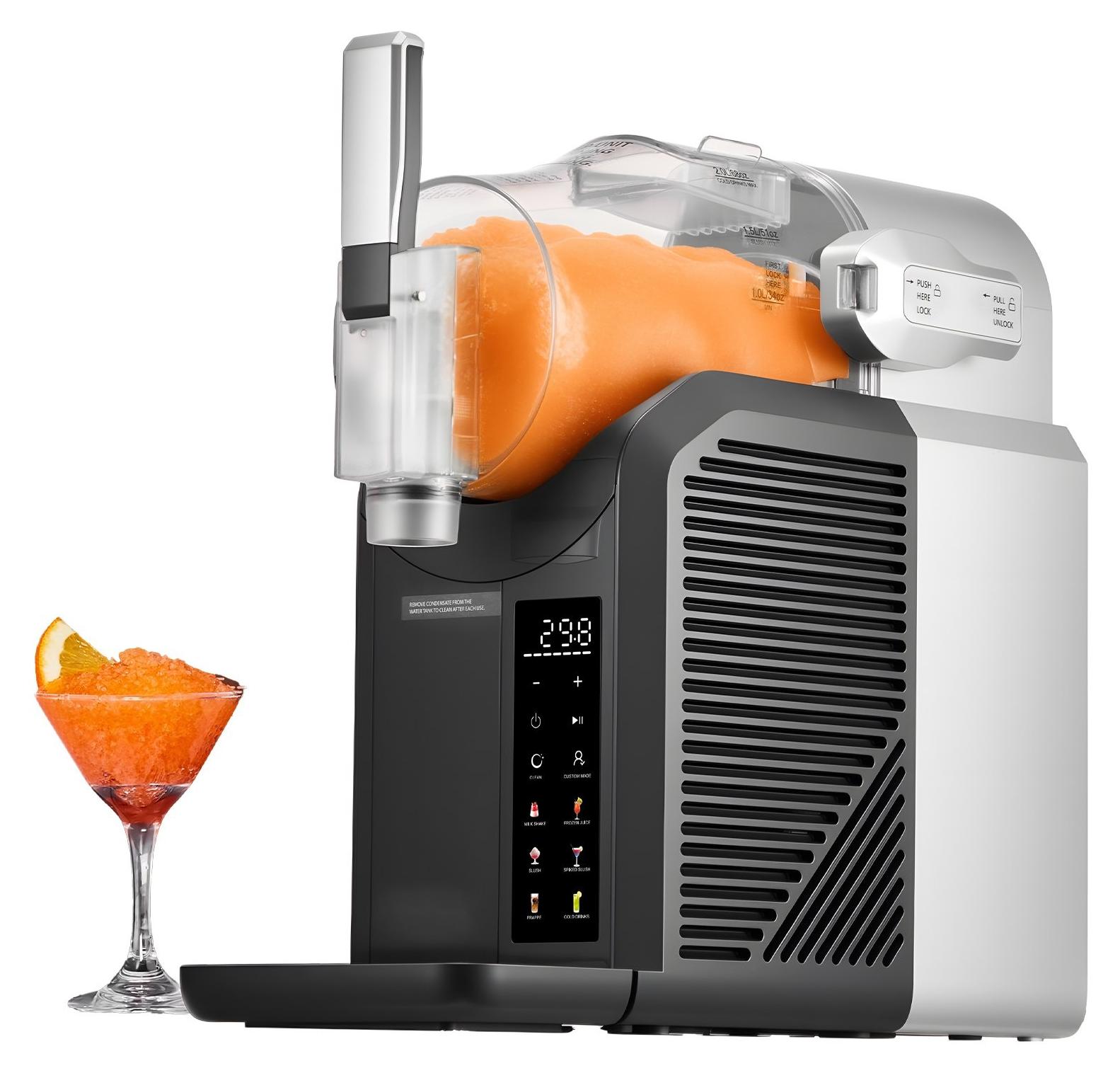 Slush Maschine Mini 2 L - Slush-Eismaschine für Zuhause - Kein Eis erforderlich - Selbstreinigung - 6 voreingestellte Programme - Für Slushies Milchshakes gefrorene Cocktails