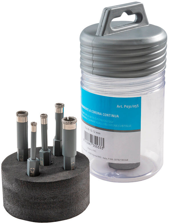 Fervi P031/05S Serie punte e tazze diamantate a corona continua