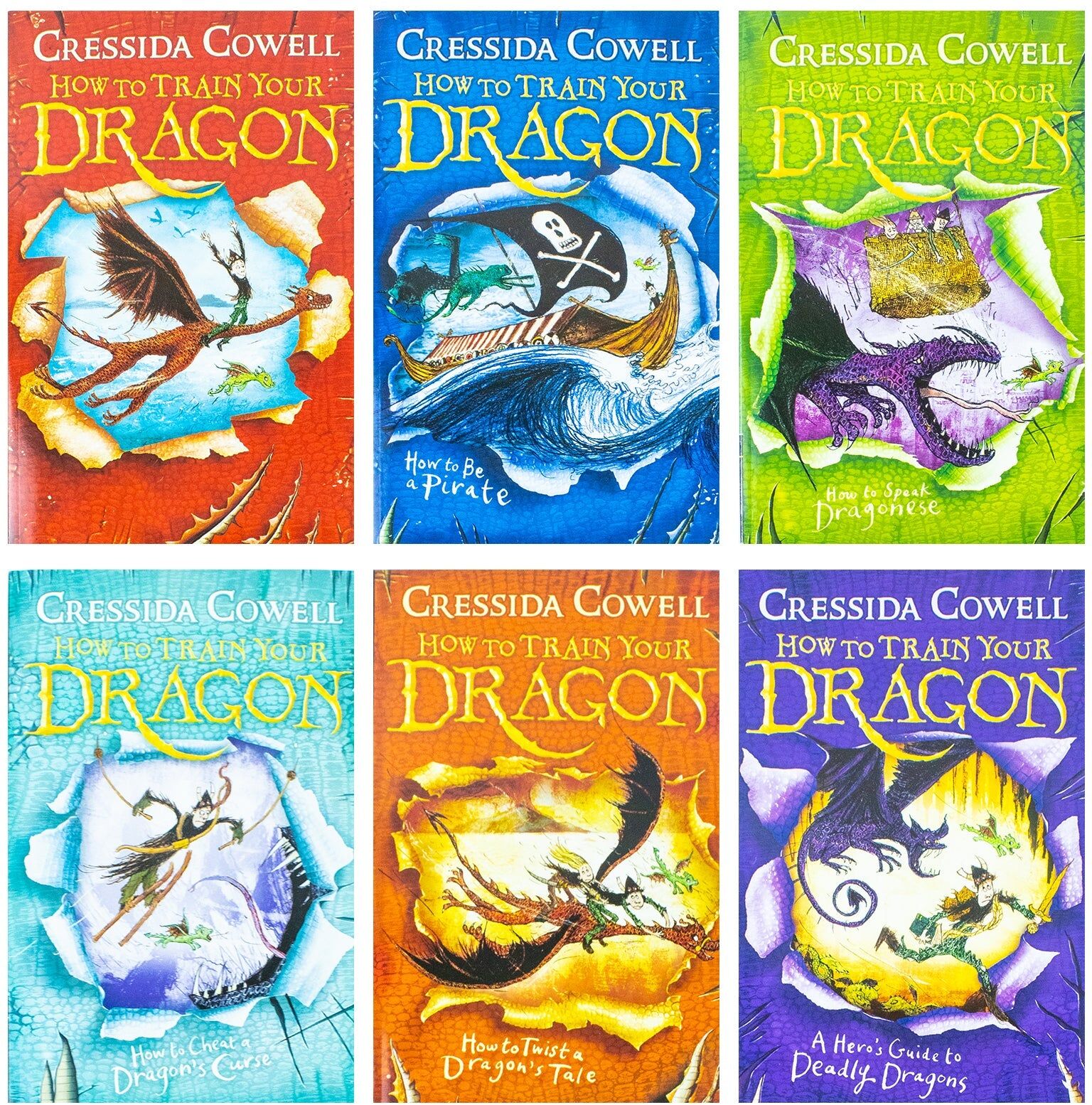 HODDER PUBLISHING How To Train Your Dragon 6 Books Collection - 1 to 6 by ‎Cressida Cowell