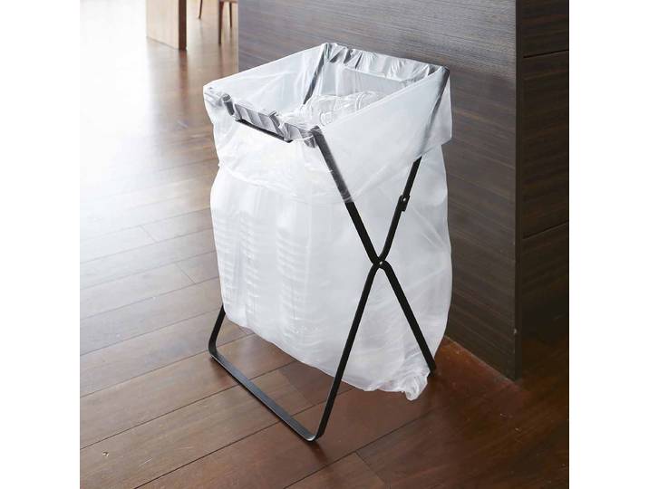 Support de sac poubelle Tower 33 x 60 x 31cm Noir/Noir
