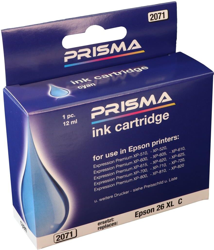 PRISMA 2071 Druckerpatrone für Epson Tintenstrahldrucker, cyan, 12 ml