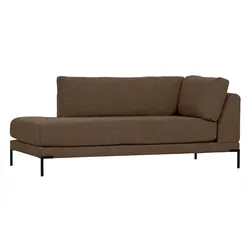 Modulsofa Couple Lounge Element, Melange-Stoff, links, modern, braun, flexibel für Dein Wohnzimmer
