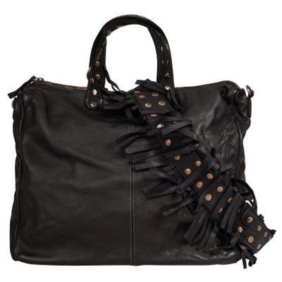Umhängetasche SAMANTHA LOOK "SAMANTHA LOOK Damen echt Leder, Made in Italy", Damen, Gr. B/H/T: 39cm x 34cm x 11cm onesize, schwarz, Leder, Taschen Umhängetasche, echt Leder, Made in Italy
