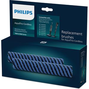 Philips Philips Bürstenwalze Mikrofaser-Ersatzbürsten-Set, blau, für  AquaTrio XW, 7000 & 9000, Breite 25 cm, 2 Stück