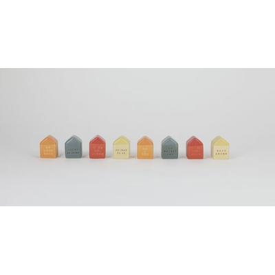 Steinzeug Minihäuschen verschiedene Designs, 2,5x3,5