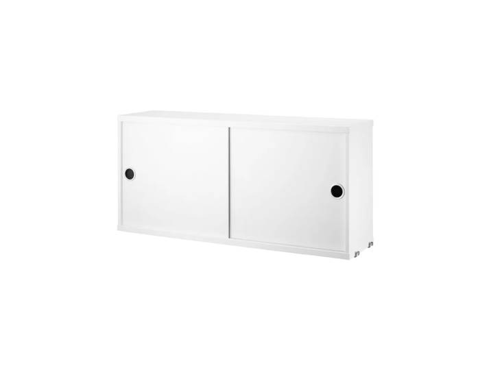 String Armoire à portes coulissantes String blanc, 78x20 cm