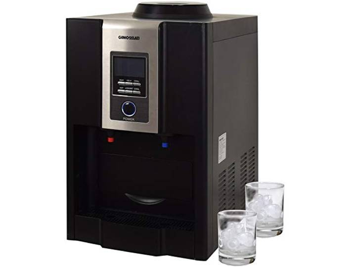 Gino Gelati GG-500W Digitaler Eiswürfelbereiter,(mit Heiß- und Kaltwasserfunktion, LCD Display)