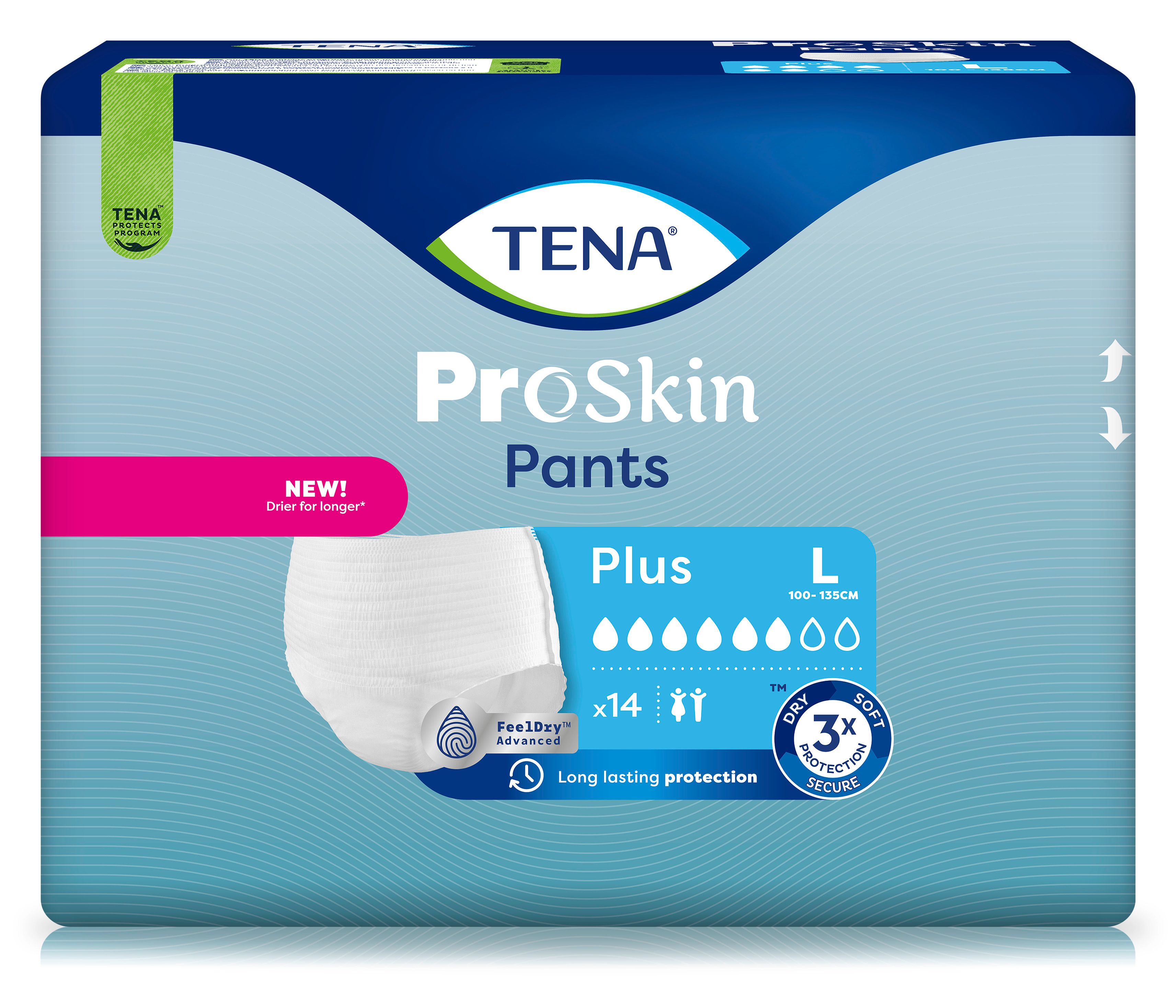 Tena Pants Plus L bei Inkontinenz 4x14 St Einweghosen